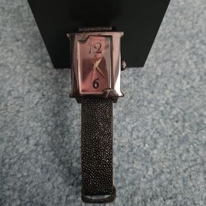 Vintage Brown Lancaster Watch with Textured Strap